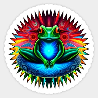 Froggy Animal Spirit (24) - Trippy Psychedelic Frog Sticker